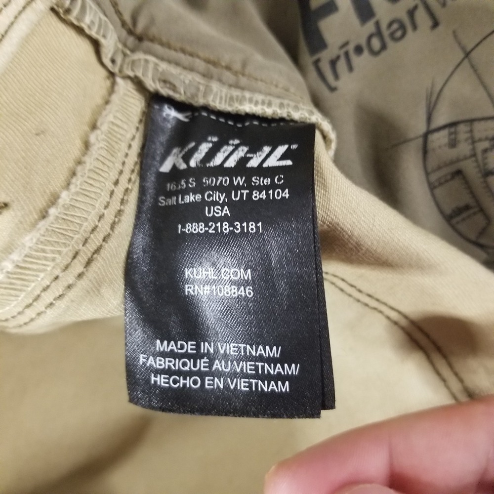 Kuhl Pants Mens 34x34 Brown Free Rydr Patina Twill Work Outdoor Casual Hiking - Picture 8 of 16